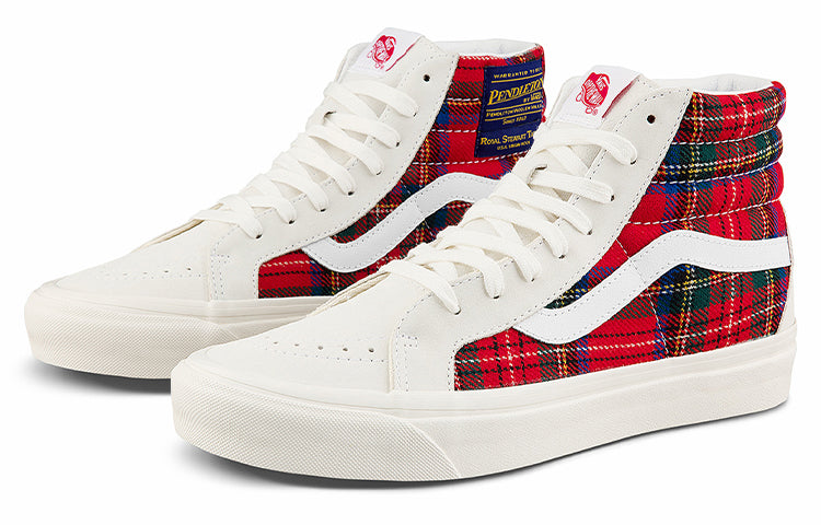 Pendleton x Vans Unisex Style 38 Sneakers Red/White VN0A38GF9GT