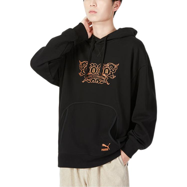 PUMA Das CC Graphic Crew Sweater 'Black' 539909-01