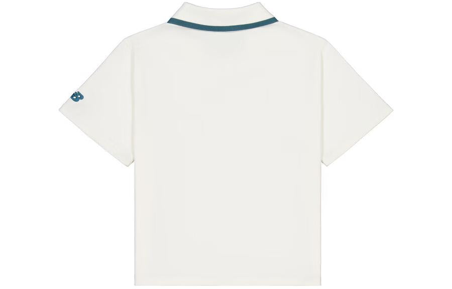 (WMNS) New Balance Athletics Half Zip Polo Shirt 'Ivory' NFE22442-IV