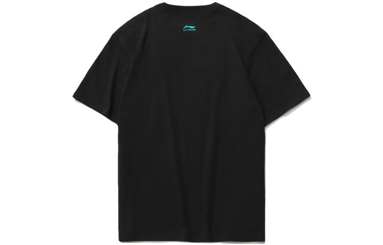 Li-Ning Graphic Loose Fit T-shirt 'Black' AHSR075-2