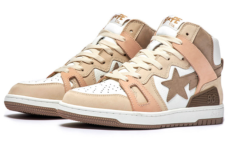 A BATHING APE Bape Sta 93 Hi 'Beige Brown' 1I20-191-011-BROWN