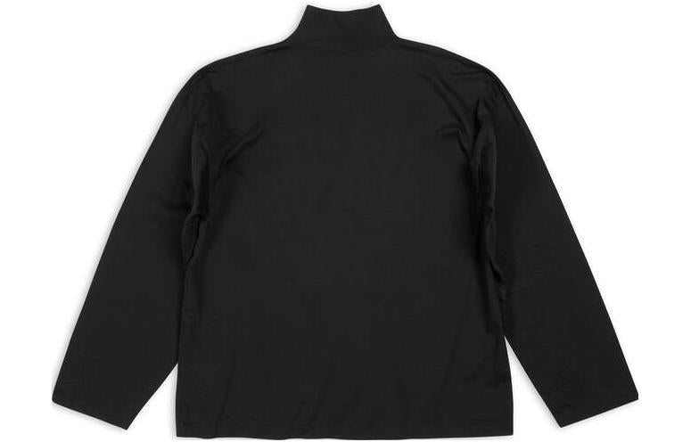 Balenciaga x adidas High Neck Long Sleeve T-shirt 'Black' 724591TNVP81070