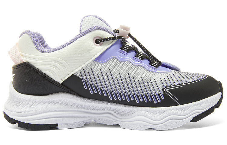 (GS) Skechers Lifestyle Sneakers 'White Black Purple' 303415L-WBK