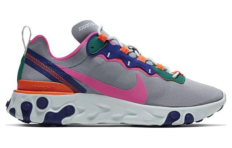 (WMNS) Nike React Element 55 'Wolf Grey Fuchsia' BQ2728-006