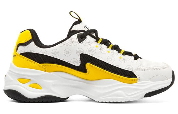 (WMNS) Skechers D'Lites 4.0 'White Yellow' 800004-WYL