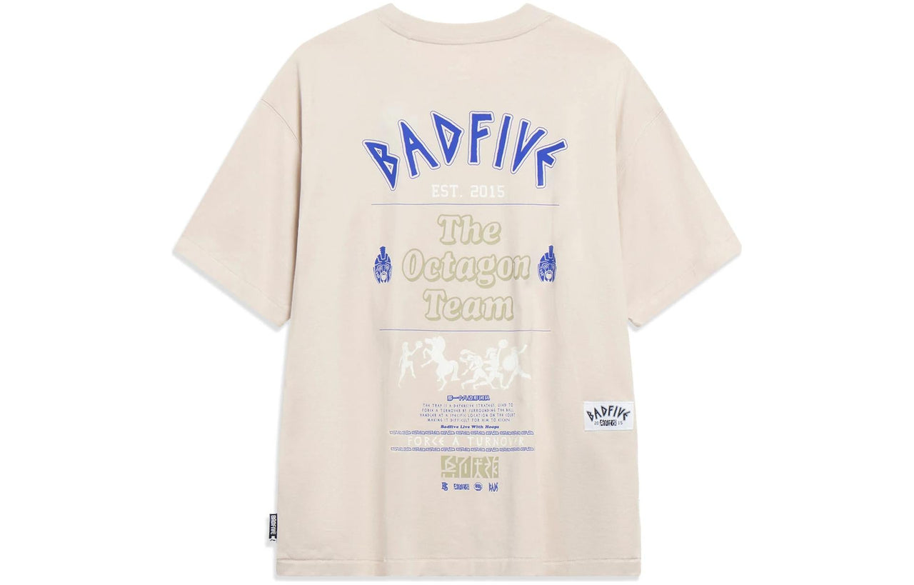 Li-Ning BadFive Force A Turnover Graphic T-shirt 'Beige' AHST289-8