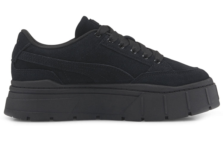 (WMNS) PUMA Mayze Stack Suede 'Black Gold' 383983-01