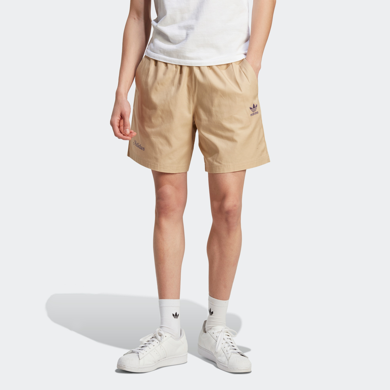 adidas Originals Enjoy Cotton Shorts 'Beige' IT8176