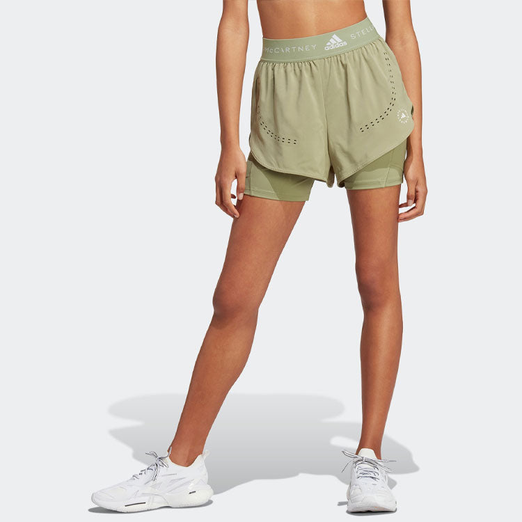 (WMNS) adidas Truepurpose Two-in-one Shorts 'Olive Green' HS0985