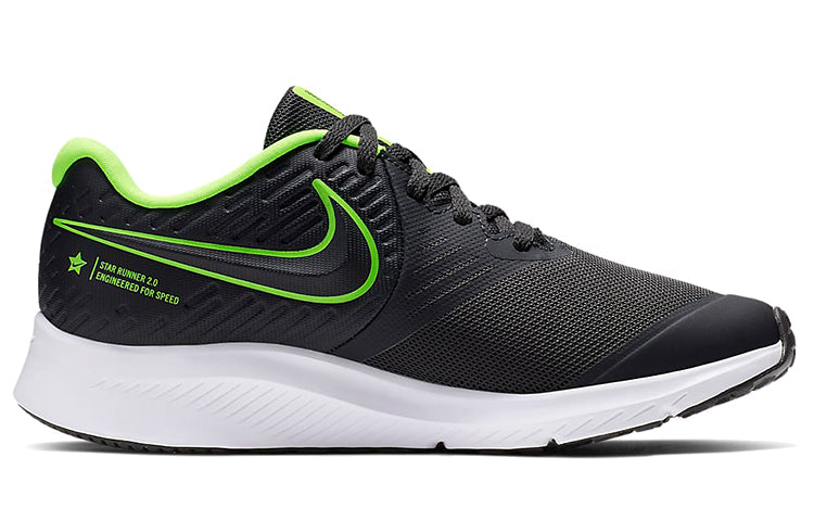 (GS) Nike Star Runner 2 'Black Green' AQ3542-004