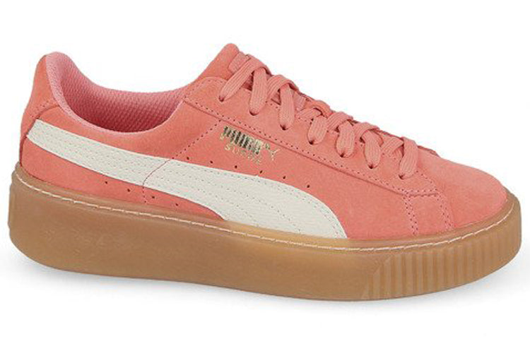 PUMA Suede Platform Pink/White 363906-04