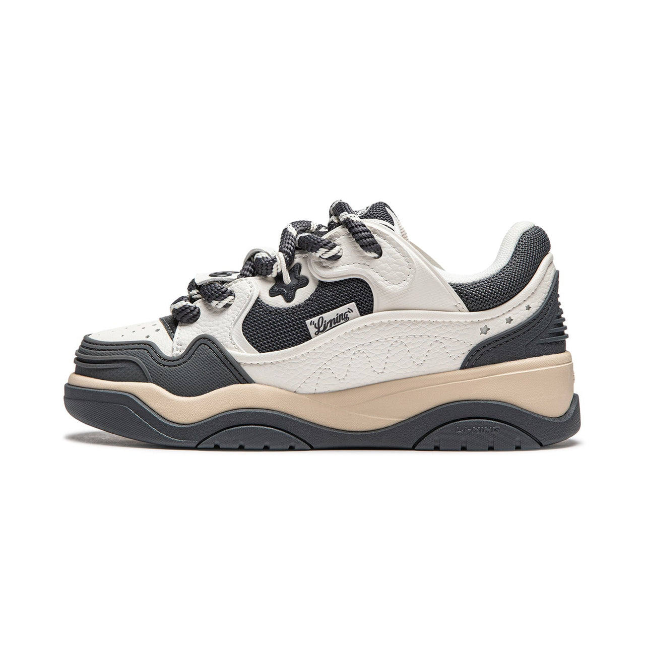 (WMNS) Li-Ning Journey 2.0 'White Black Beige' AGCU092-7