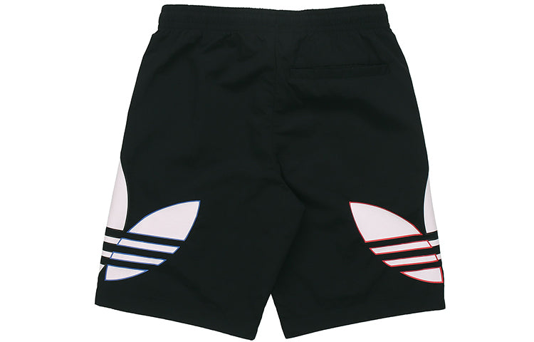 adidas originals MENS Tricolor Logo Printed Dri-fit Training Sports Shorts Black H09357