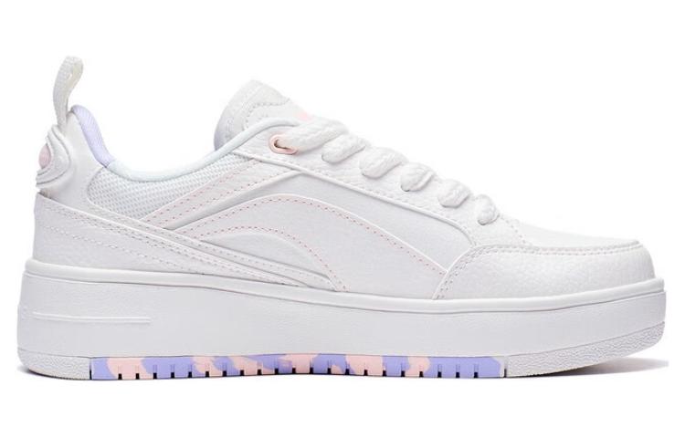 (WMNS) Li-Ning Lifestyle Skate Shoes 'White Purple Pink' AGCT142-4