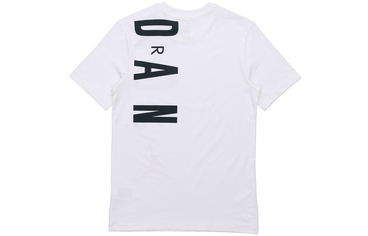 Air Jordan MENS Logo Print Sports Crew-neck Short Sleeve White CZ8403-100