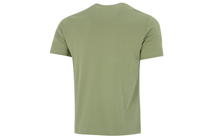 Men's Nike Sportswear Minimalistic Alphabet Logo Athleisure Casual Sports Round Neck Short Sleeve Olive Green T-Shirt AR5005-334
