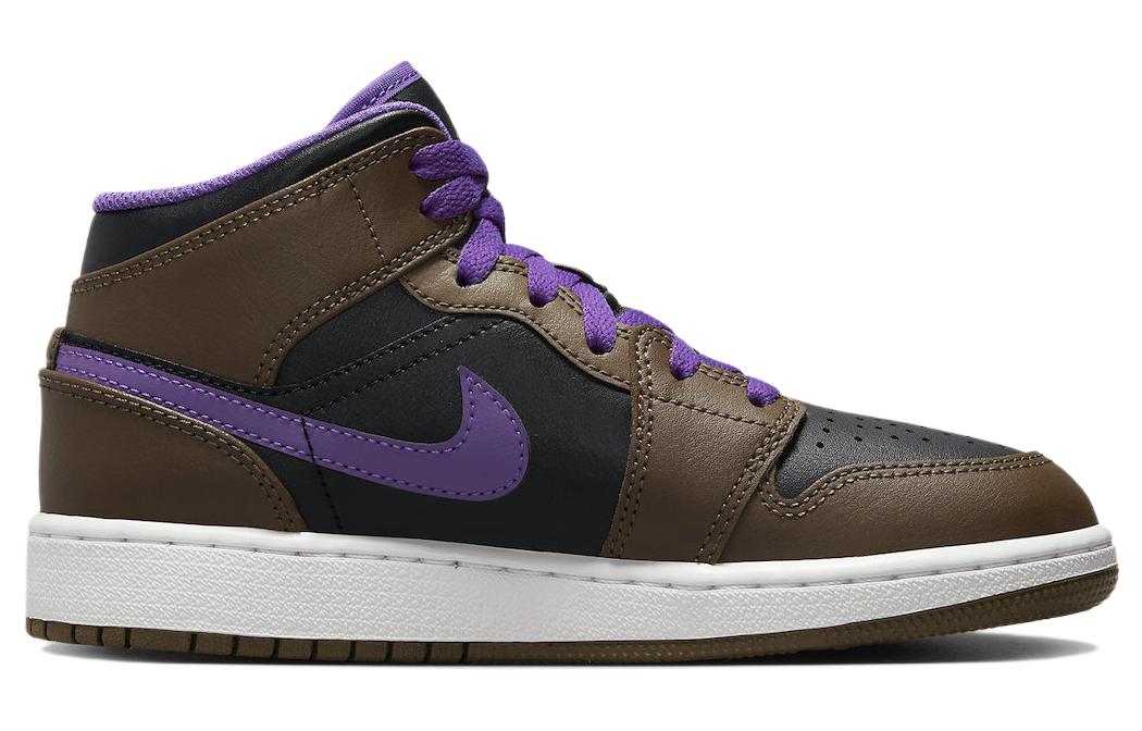 (GS) Air Jordan 1 Mid 'Purple Mocha' DQ8423-215