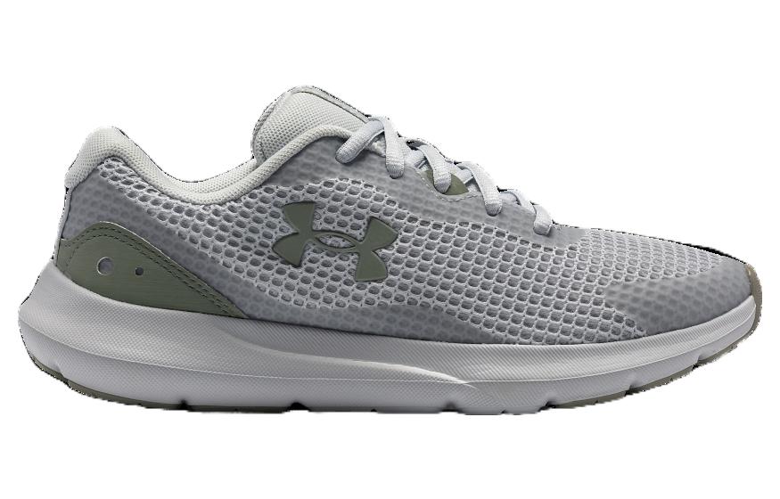 (WMNS) Under Armour Surge 3 'Halo Grey Grove Green' 3024894-115