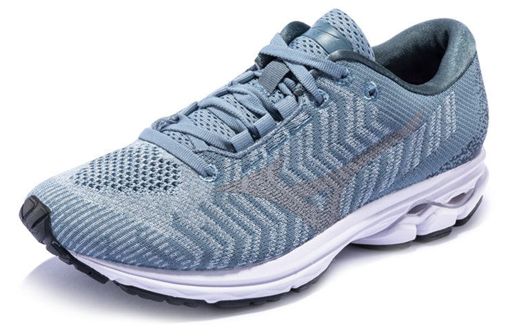 (WMNS) Mizuno Wave Rider Waveknit 3 'Grey Blue' J1GD192939