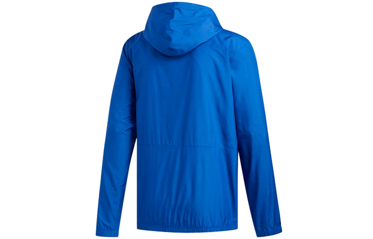 adidas originals Hip Windbreaker hooded Windproof Sports Jacket Royal blue EE2953
