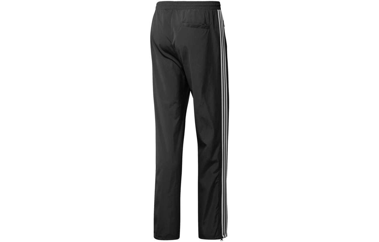 Men's adidas originals Printing Logo Solid Color Stripe Sports Pants/Trousers/Joggers Black HC1957