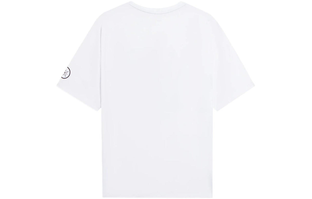 Li-Ning Way Of Wade Language Graphic Loose Fit T-shirt 'White' AHSS443-2