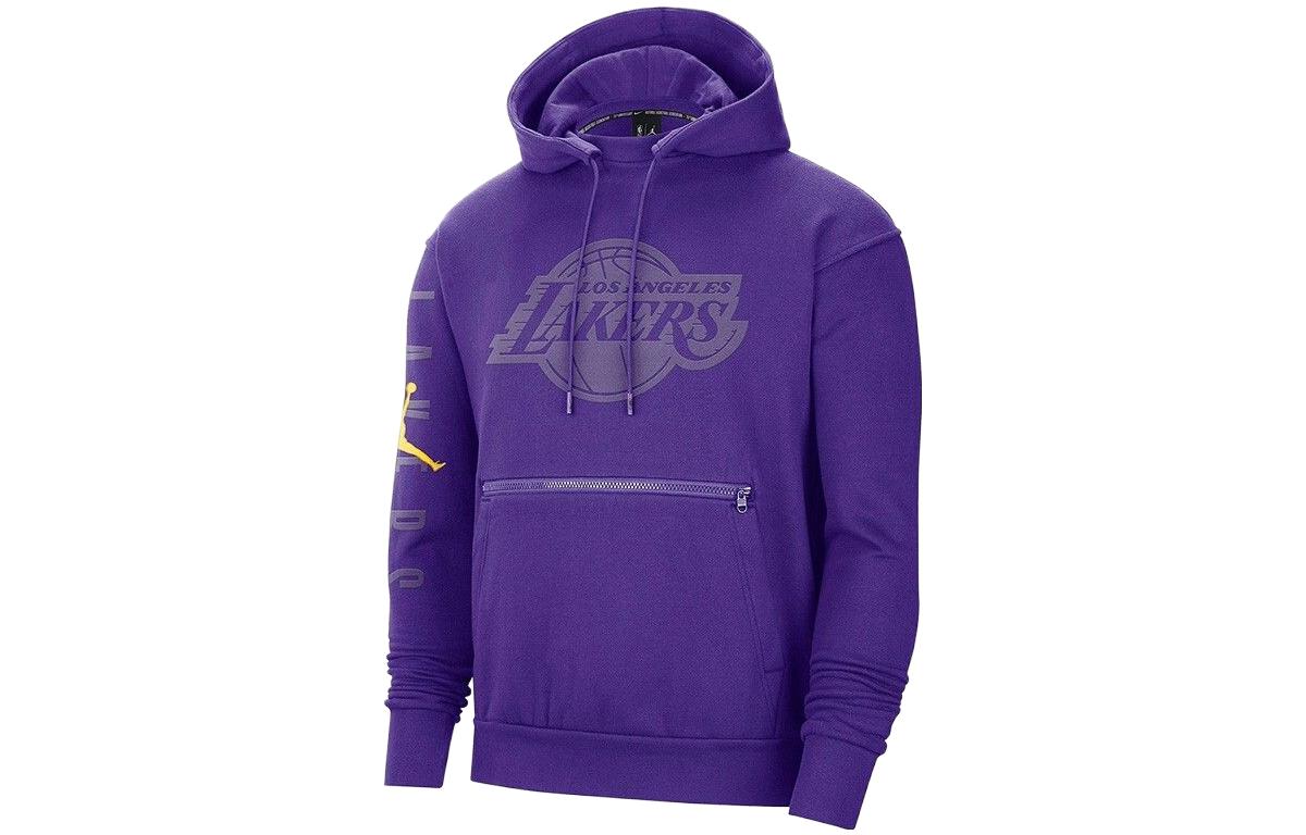 Air Jordan NBA Los Angeles Lakers Fleece Hoodie 'Purple' DB1527-504