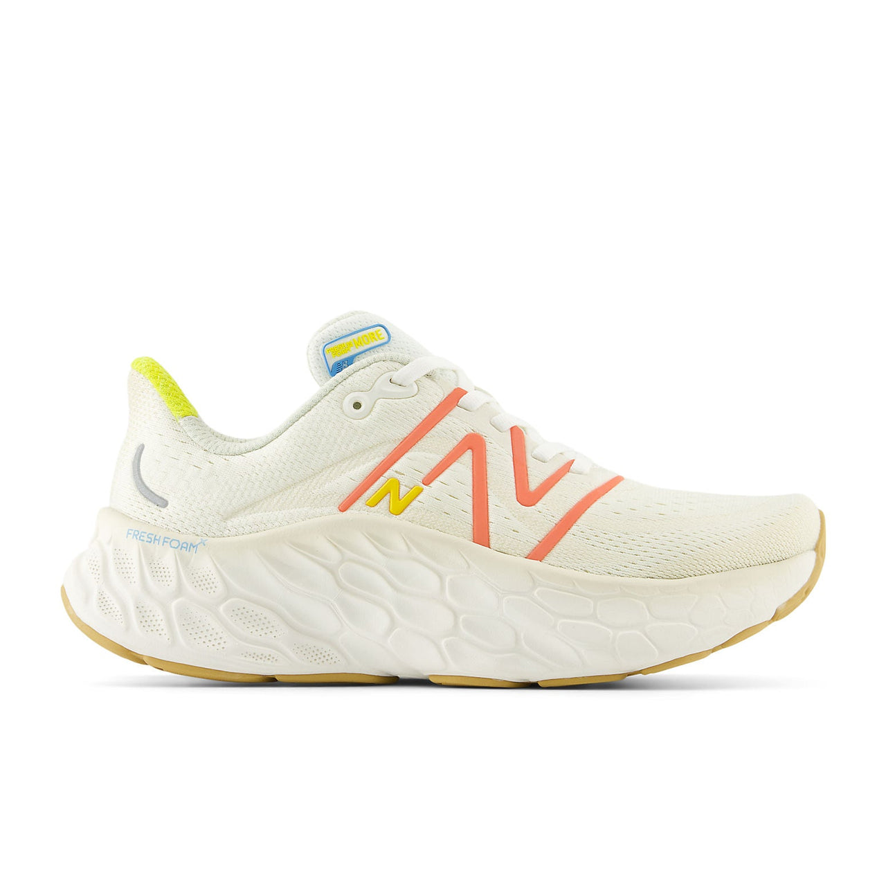 (WMNS) New Balance Fresh Foam X More v4 Wide 'Sea Salt Gulf Red' WMORCF4