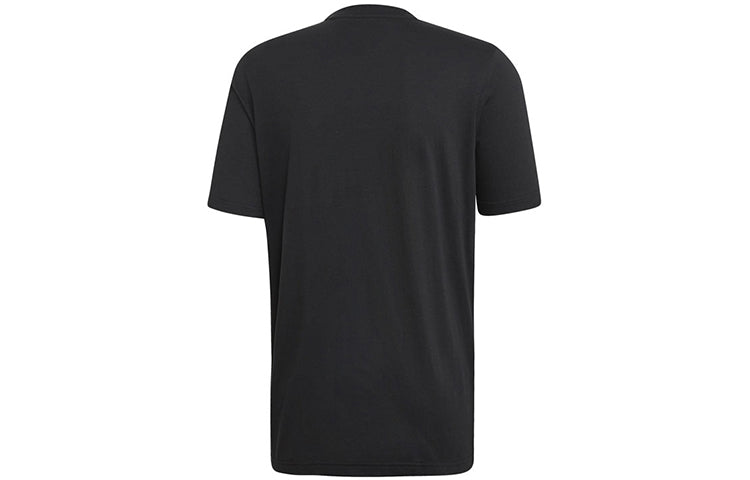 Men's adidas Logo Printing Short Sleeve Black T-Shirt ED6959