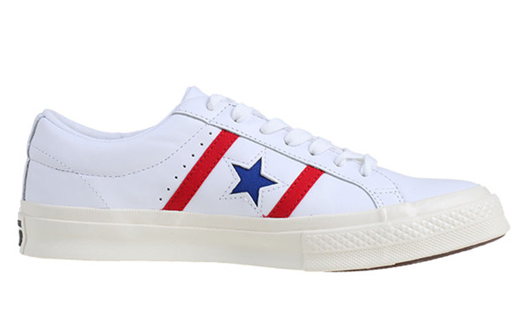 Converse One Star Academy Low 'White Blue Red' 163758C