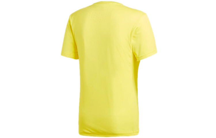 adidas Training Sports Round Neck Short Sleeve Yellow CZ5425