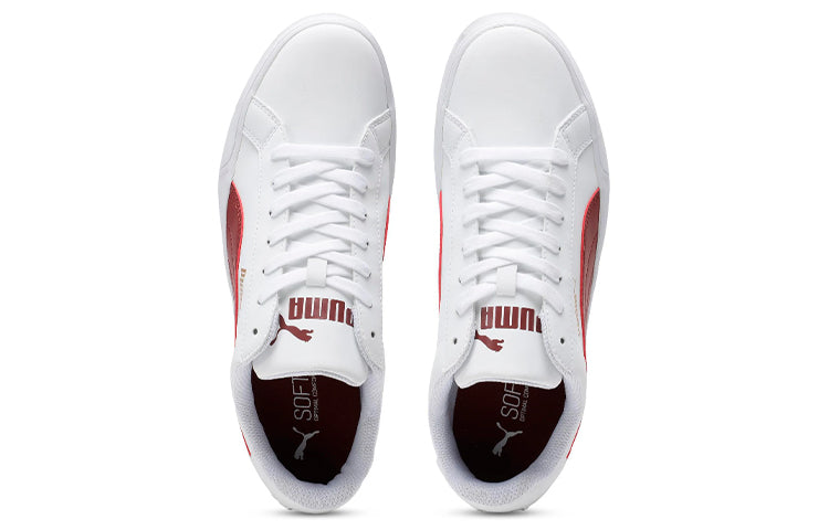 PUMA Smash Vulc White/Red 359622-22