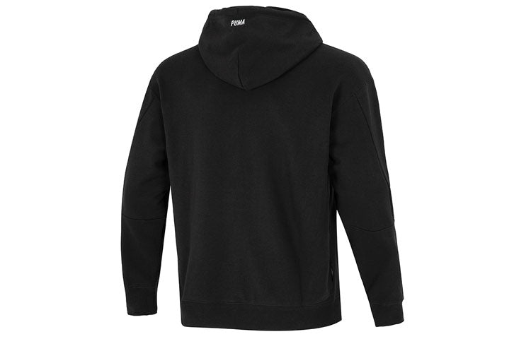 PUMA Colorful Logo Hoodie 'Black' 537706-01