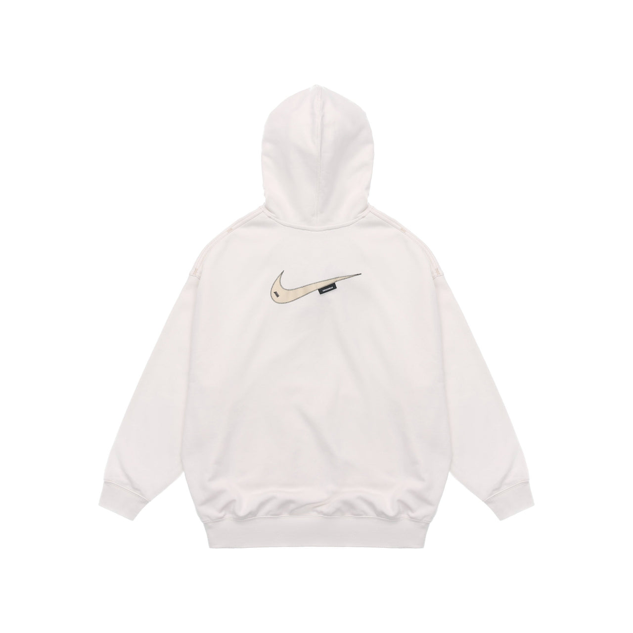 (WMNS) Nike Embroidered Logo Loose Hoodie Autumn White DM6202-030