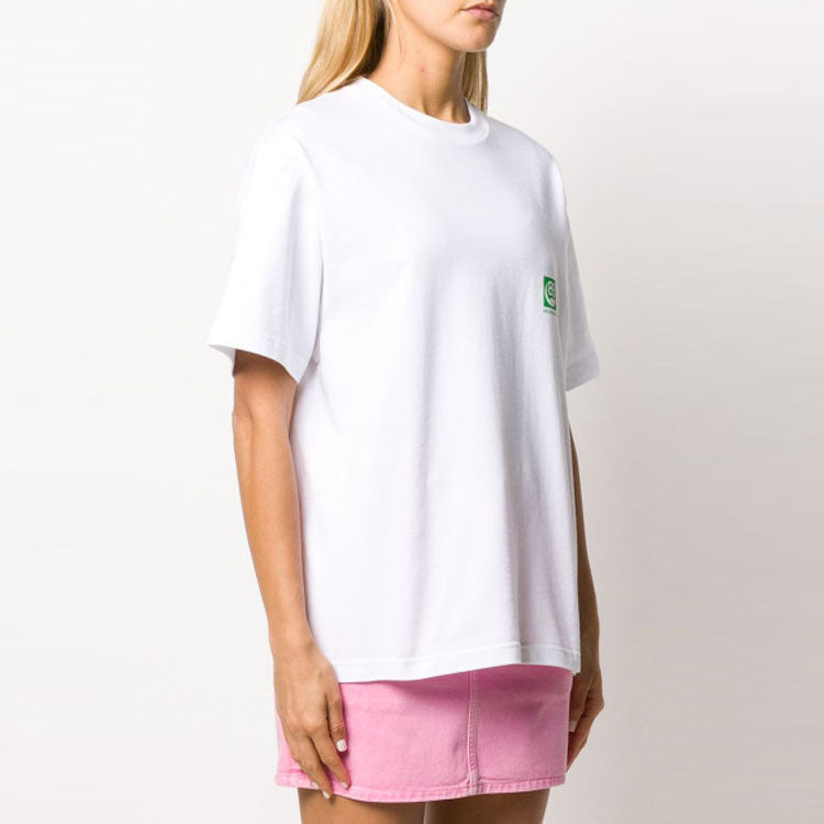 Balenciaga Environmental Friendly Loose Version Short Sleeve White 594599THV639000