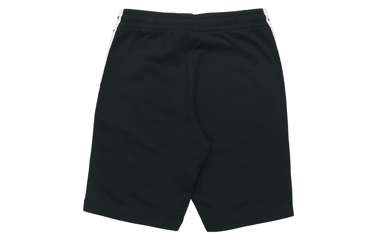 adidas originals Side Webbing Logo Printing Sports Shorts Black DX4230