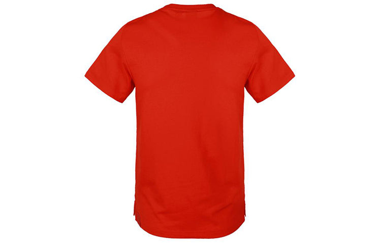 adidas Cozy Breathable Round Neck Short Sleeve Red GL8193