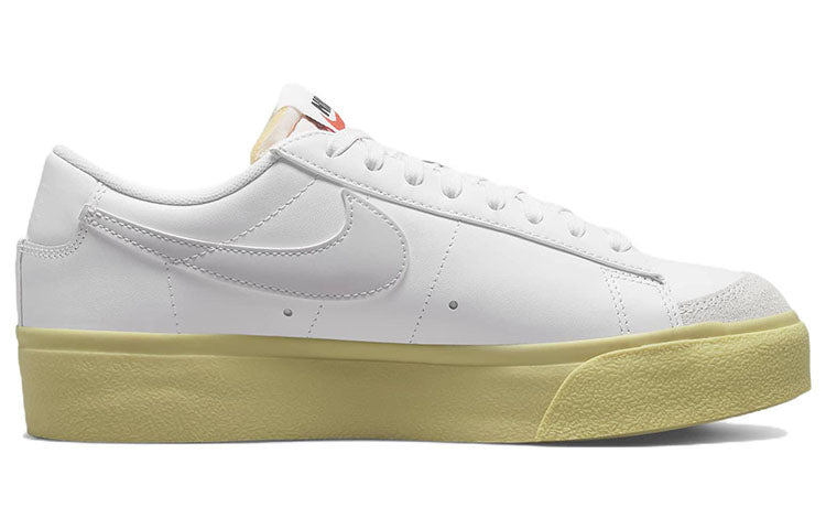 (WMNS) Nike Blazer Low Platform 'White Lemon Wash' DJ0292-109