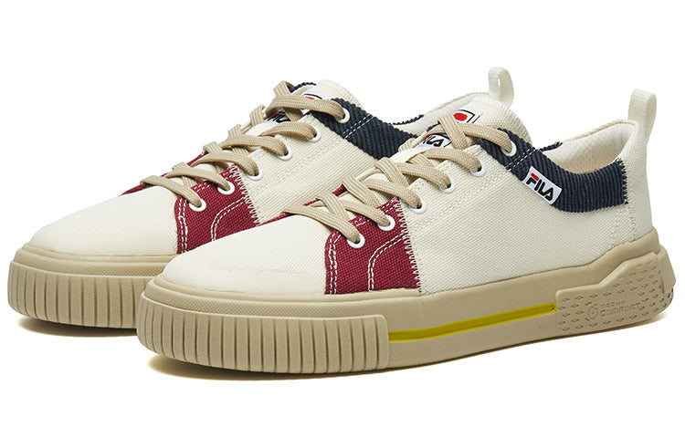 (WMNS) Fila Fusion Canvas Shoes 'White Blue Red' T12W135108FSN
