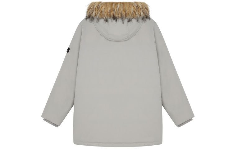 New Balance Street Style Logo Down Jacket 'Grey Brown' AMJ14304-ARF