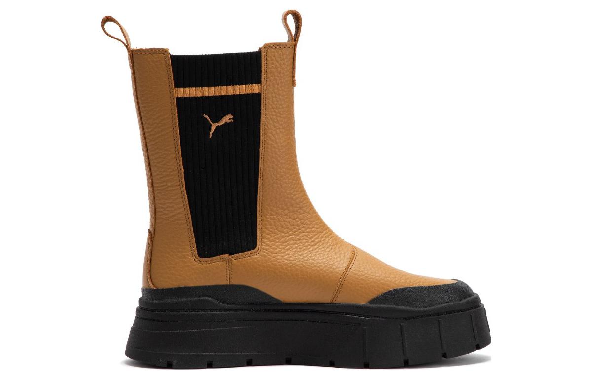 (WMNS) PUMA Mayze Stack Chelsea Boot 'Desert Tan' 386742-01