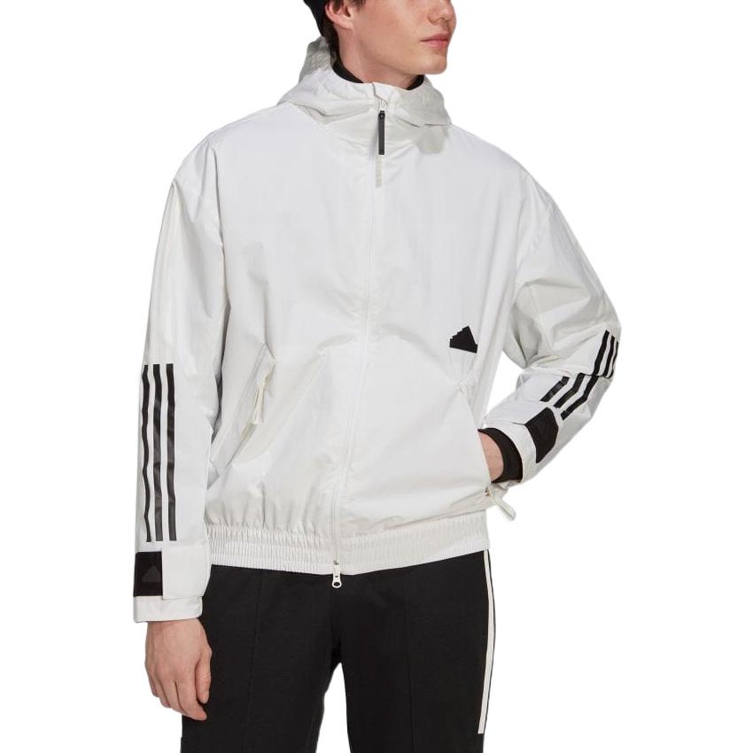 adidas 3-Stripes Storm Jacket 'White' HN1928