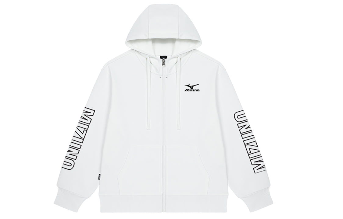 Mizuno Logo Sweat Jacket 'White' A2CA2A41