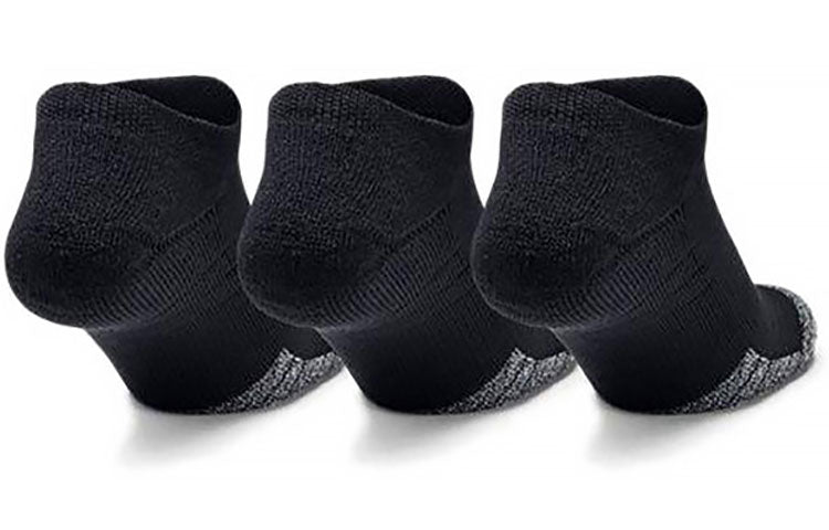 Under Armour HeatGear No Show Socks 3-Pack 'Black' 1346755-001