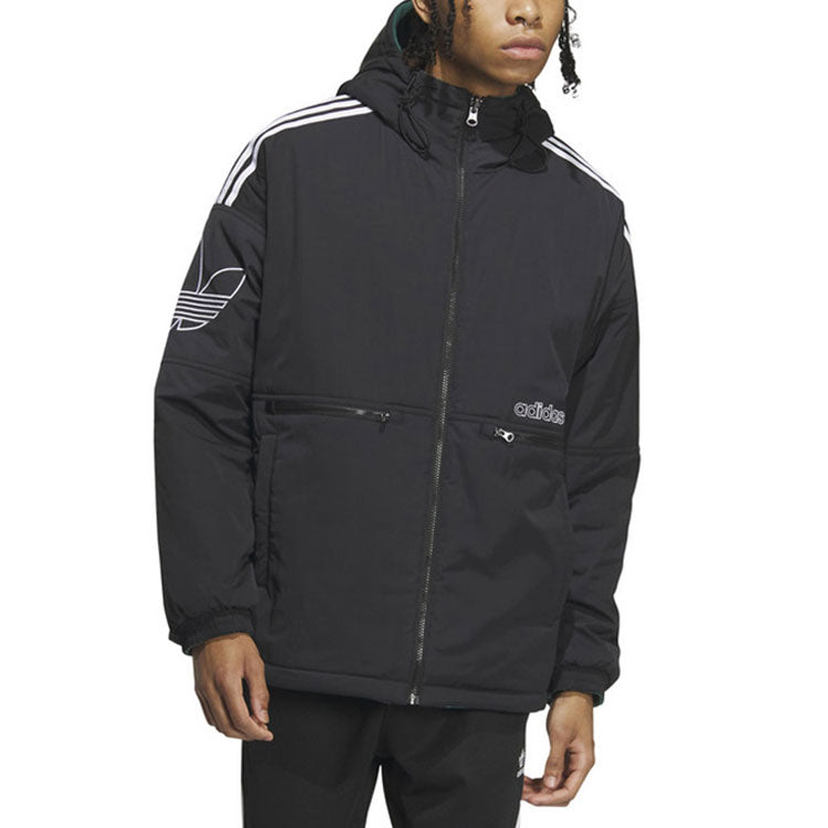 adidas Originals Reversible Down Jackets 'Black Green' IU4785