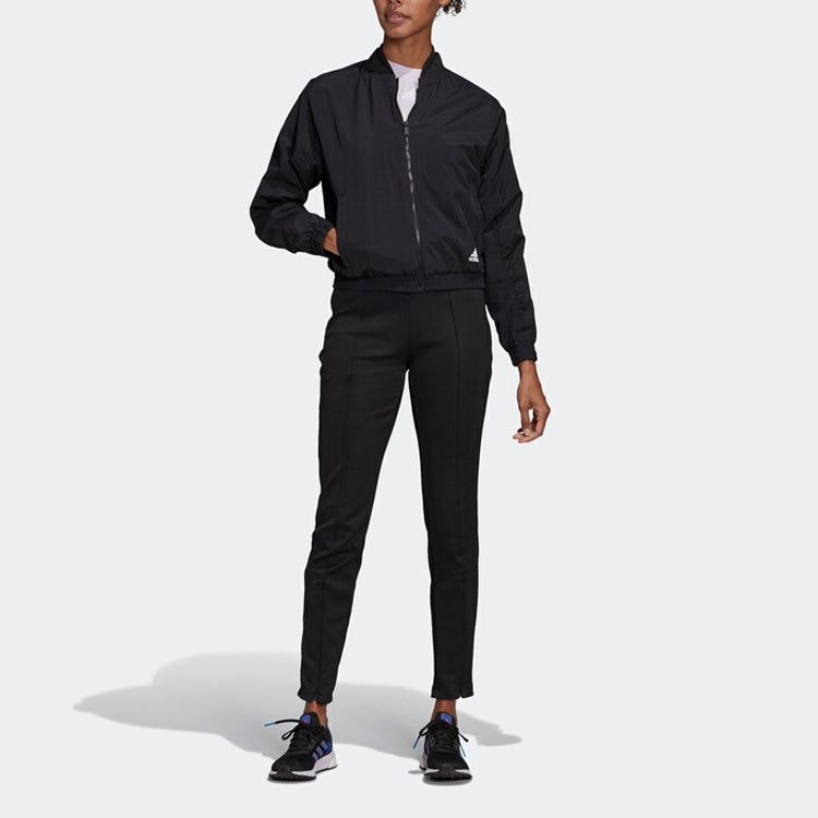(WMNS) adidas High-Waisted Slim Pants 'Black' FP7971