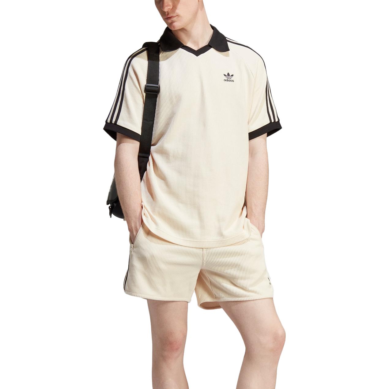 adidas originals Adicolor Classics Waffle Polo Shirt 'Beige' HA9311