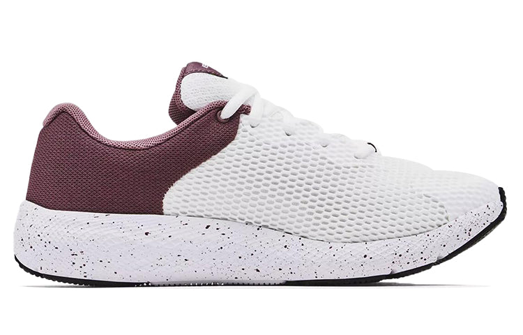 (WMNS) Under Armour Charged Pursuit 2 Big Logo Speckled 'White Ash Plum' 3025244-101