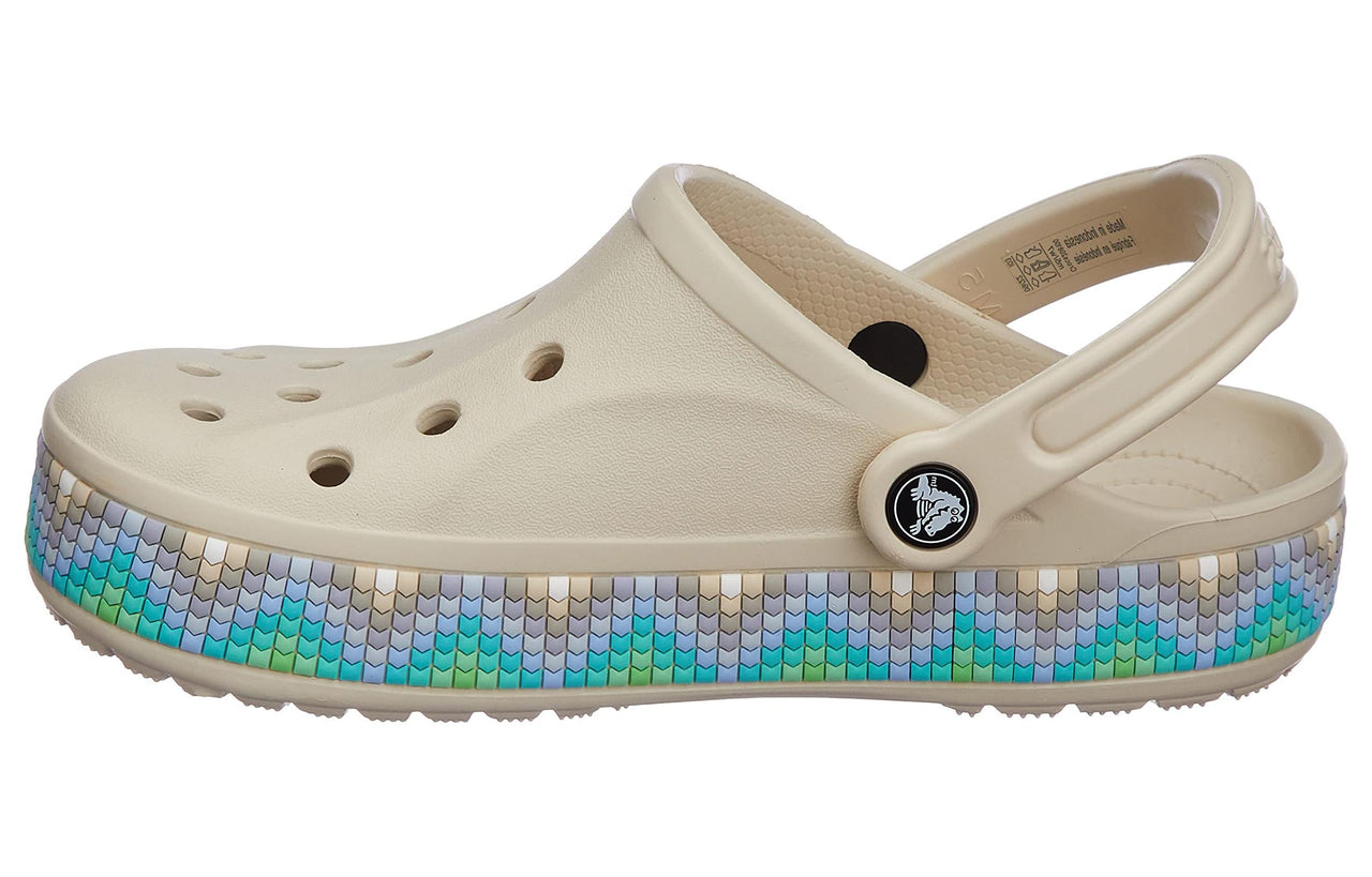 Crocs Bayaband Chevron Band Clogs 'Stucco Multi' 208100-1F8