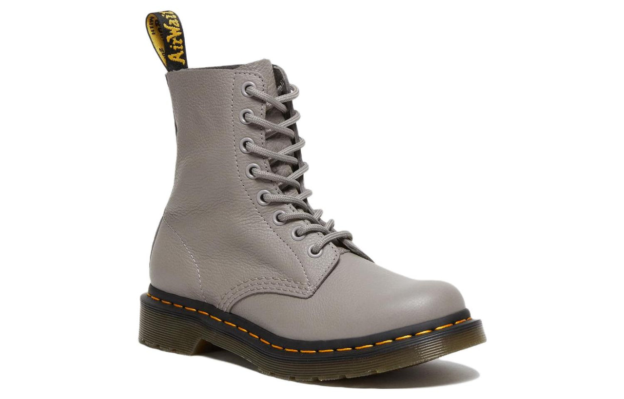 (WMNS) Dr. Martens 1460 Pascal Virginia Leather Boots 'Grey' 27641076